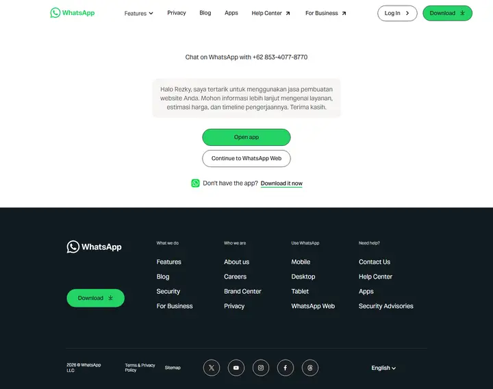 Contact full-page screenshot