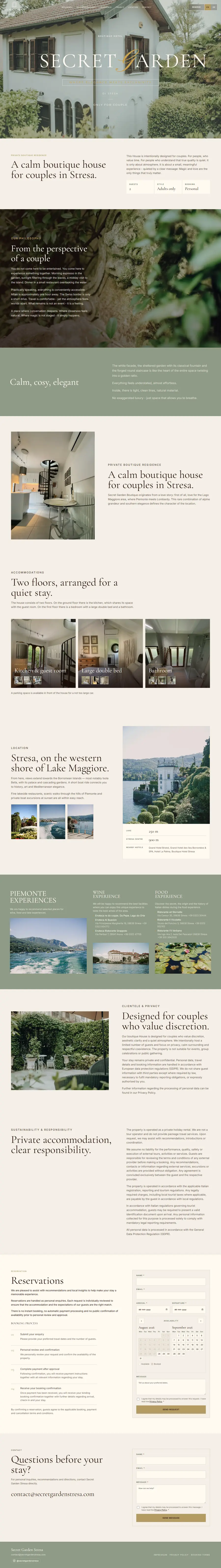 secretgardenstresa.com full-page screenshot