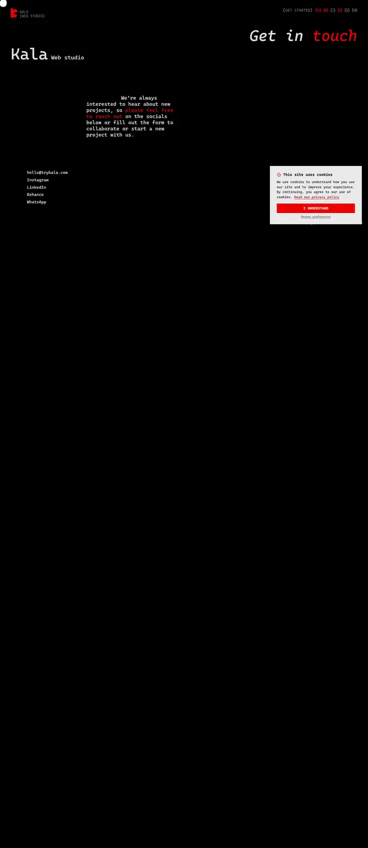 Contact full-page screenshot