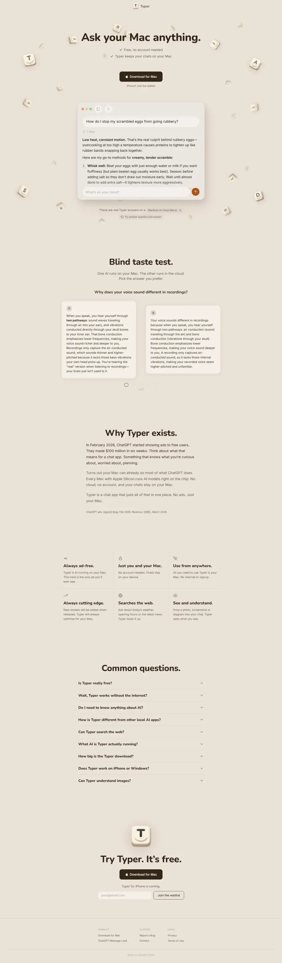 typer.space full-page screenshot