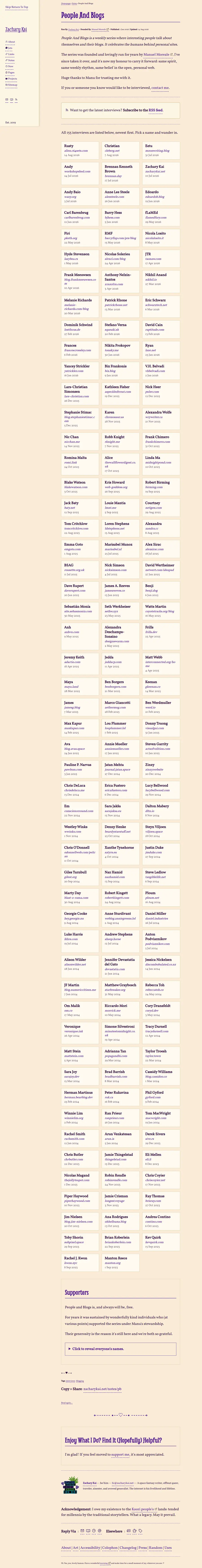 zacharykai.net full-page screenshot